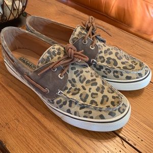 Leopard Print Sperry Top-Siders
